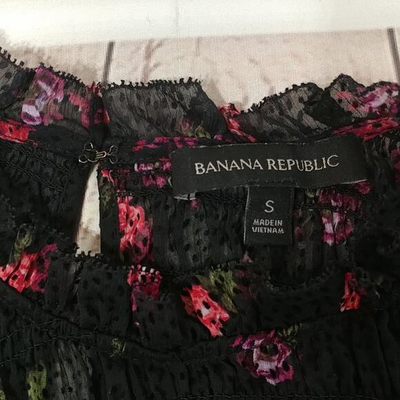 Banana Republic Floral Top Size S - Picture 4 of 7